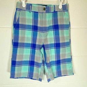 Children's Place Blue and Aqua Plaid Shorts